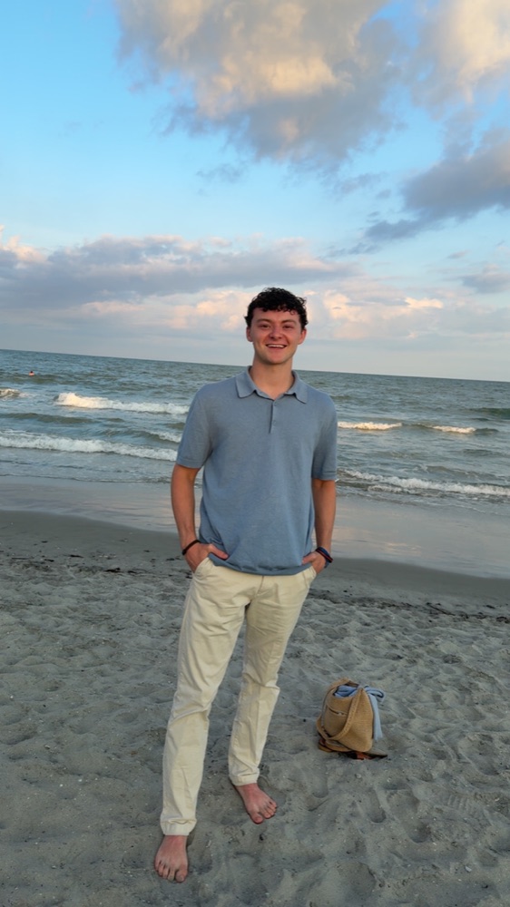 Joseph De Lisa at the beach
